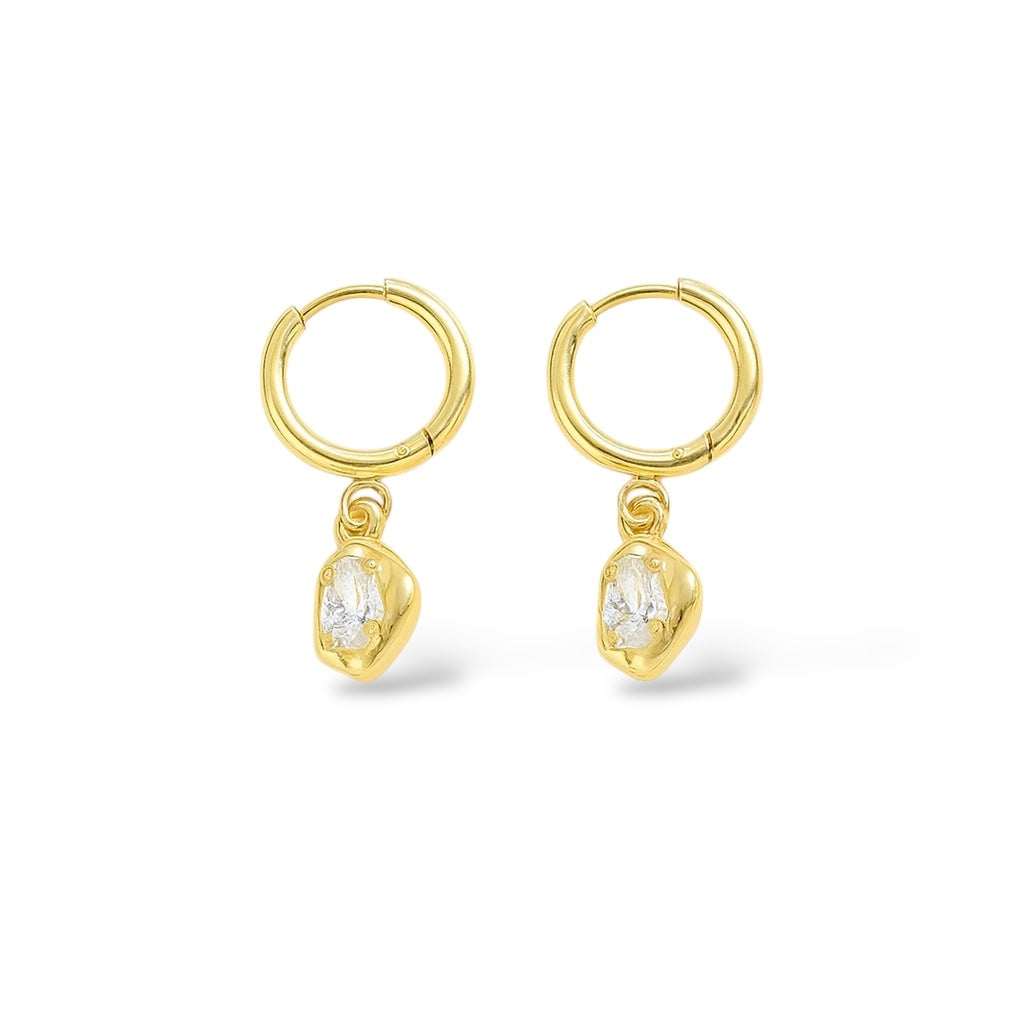 Boucles d’oreilles Sophia or - Acier inoxydable
