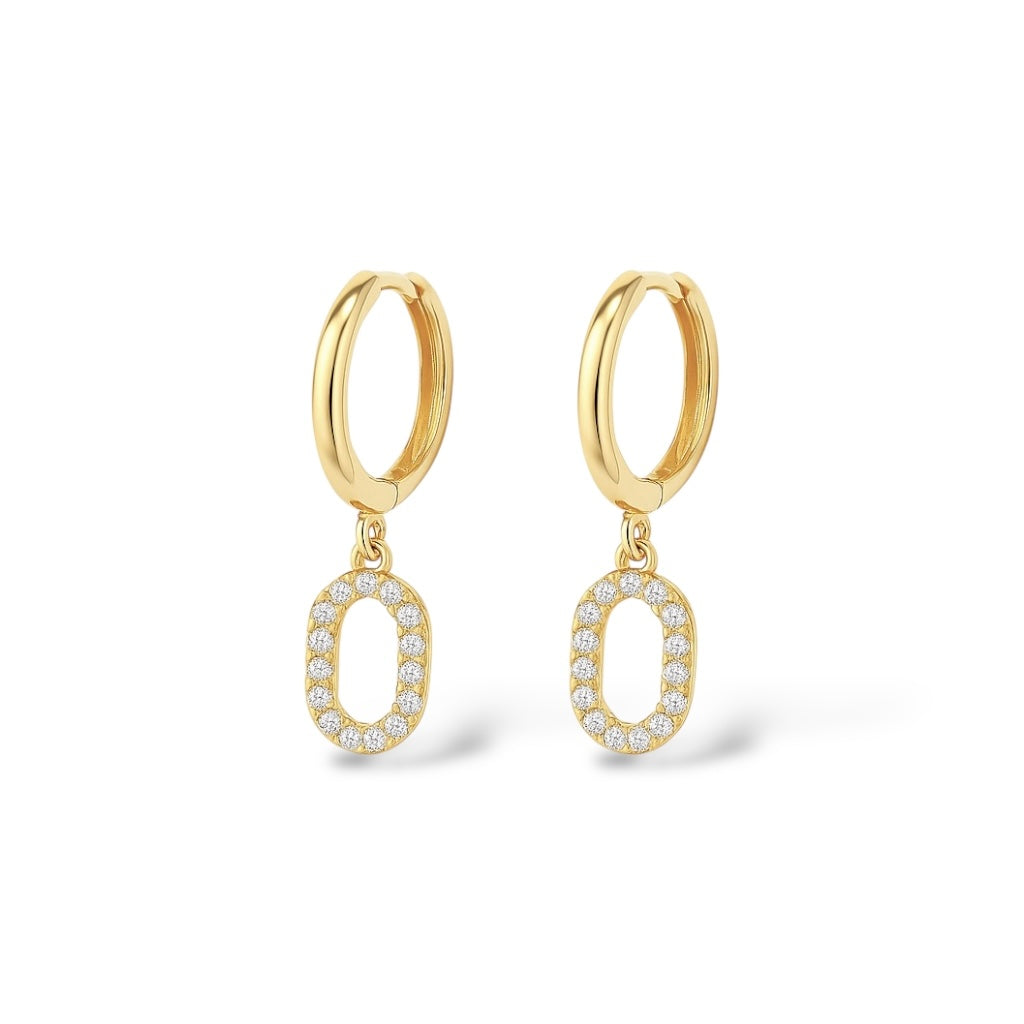 Boucles d’oreilles Duna or - Acier inoxydable