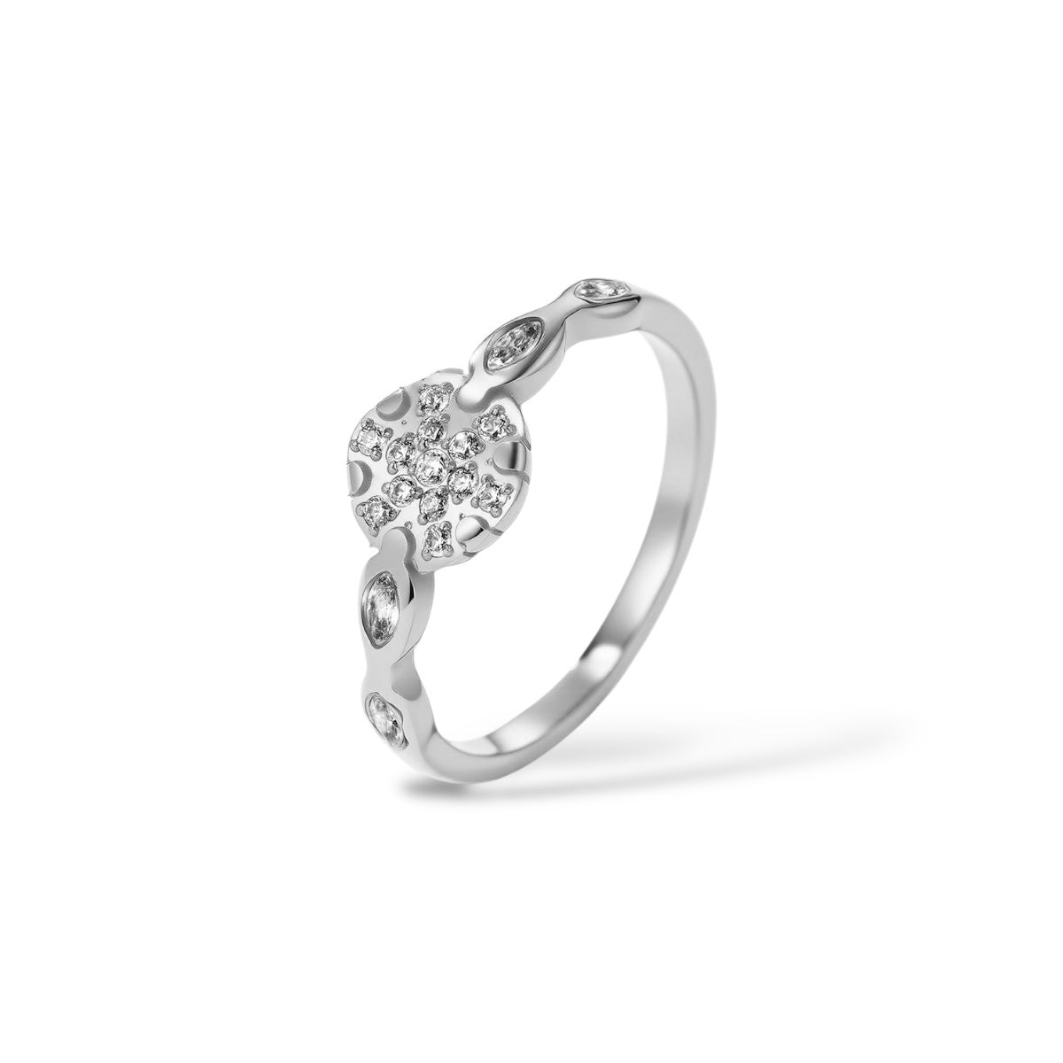Bague Givre argent - Acier inoxydable