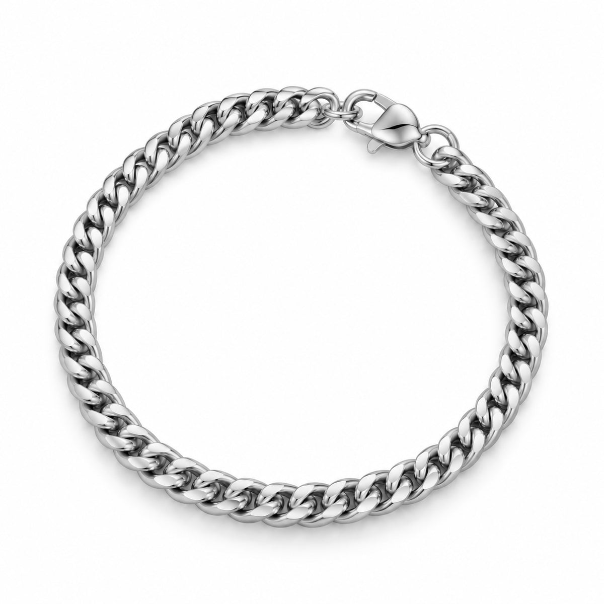 DISPONIBLE 22 OCTOBRE 18H - Bracelet Cubain 5 à 7mm - Argent