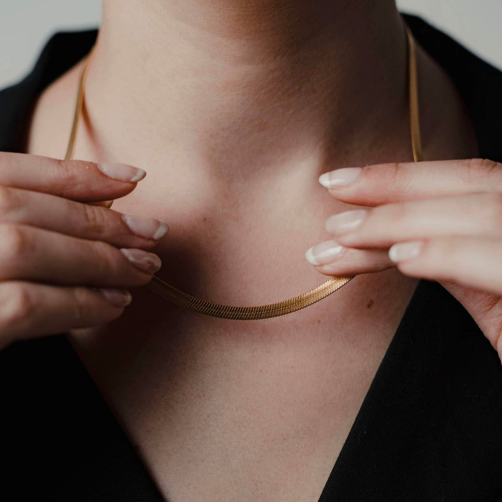 Chaîne et bracelet Serpent Or - Acier inoxydable