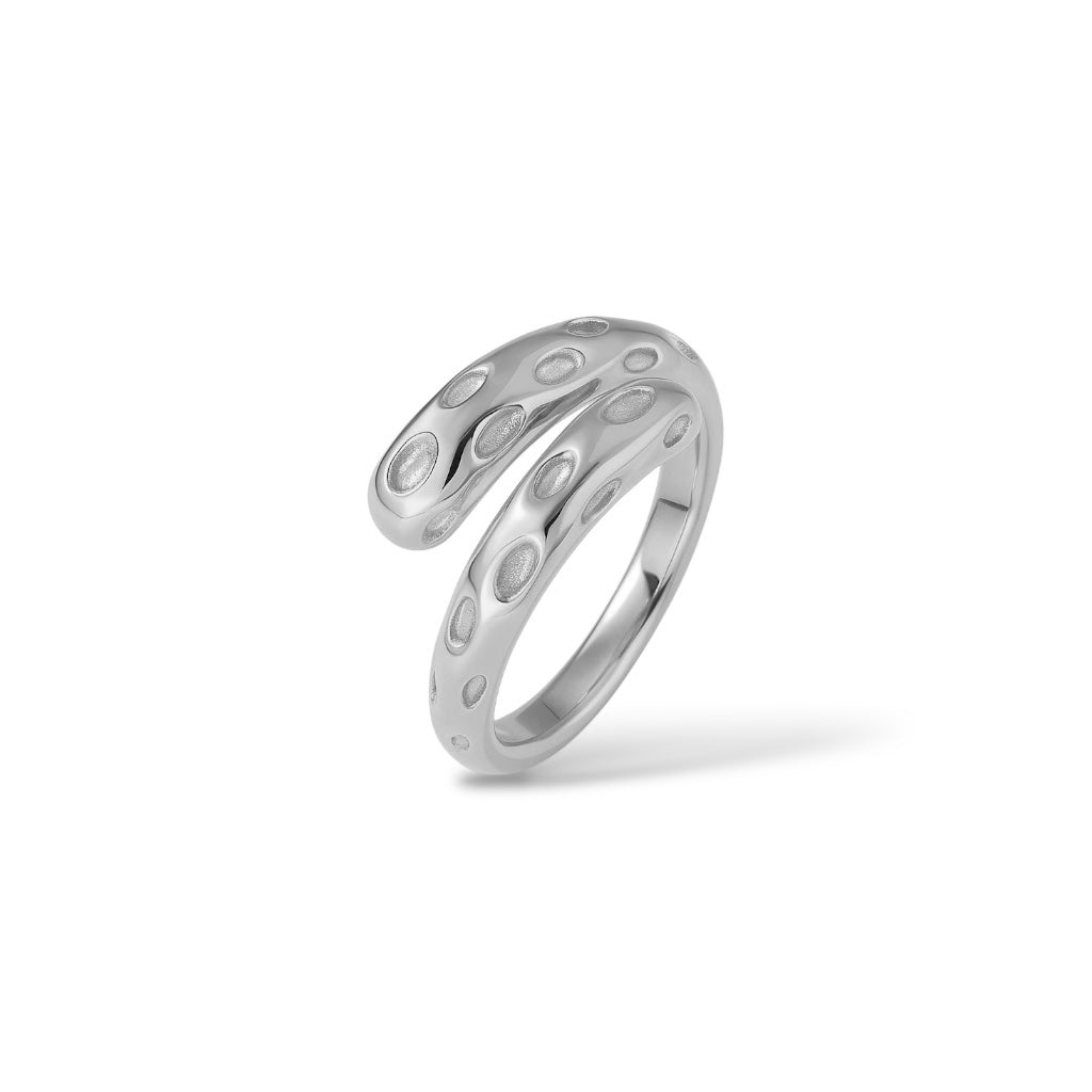 Bague Duna argent- Acier inoxydable