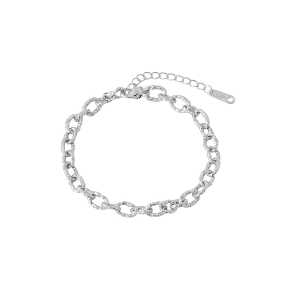 Bracelet Ambre argent - Acier inoxydable