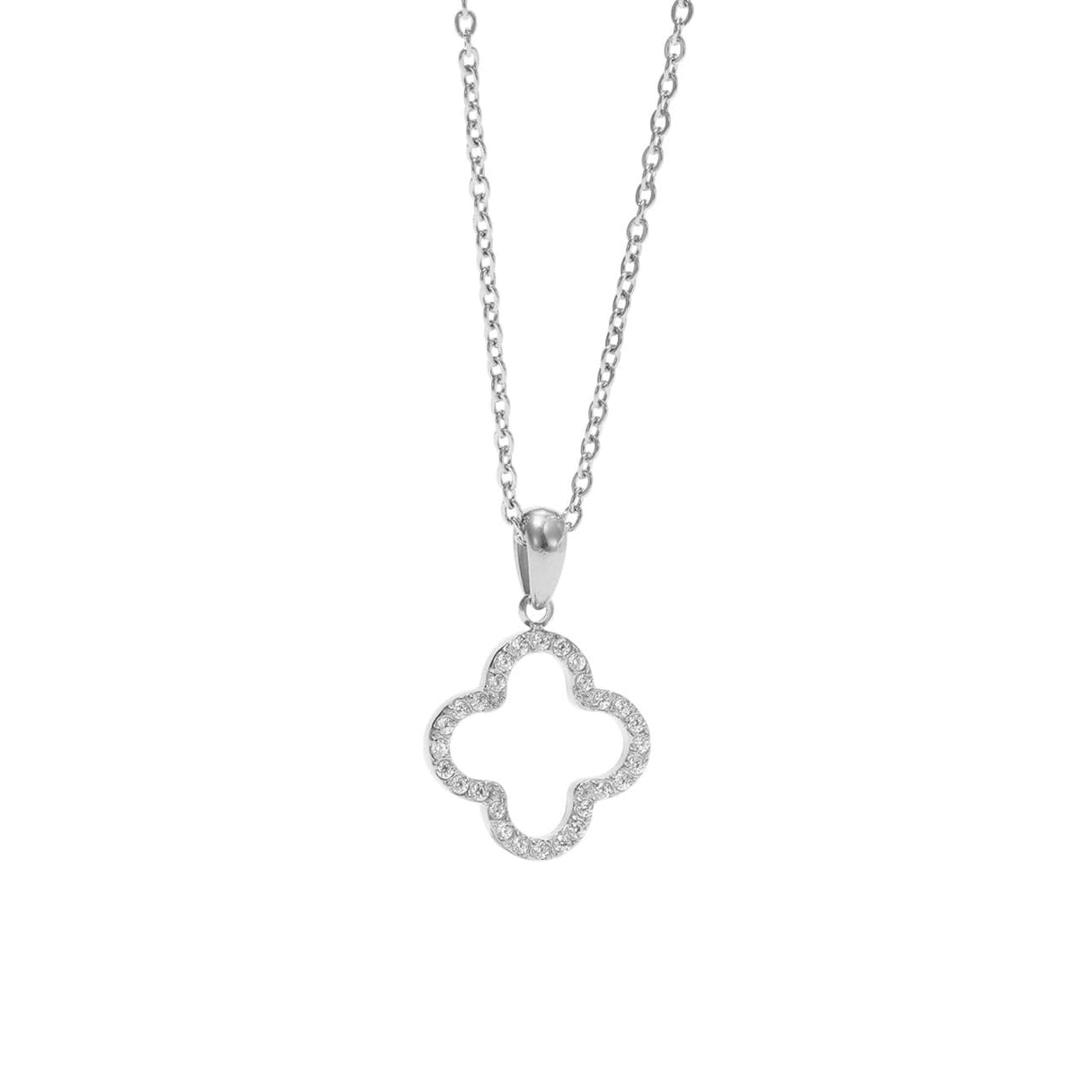 Collier Trèfle 2.0 argent - Acier inoxydable