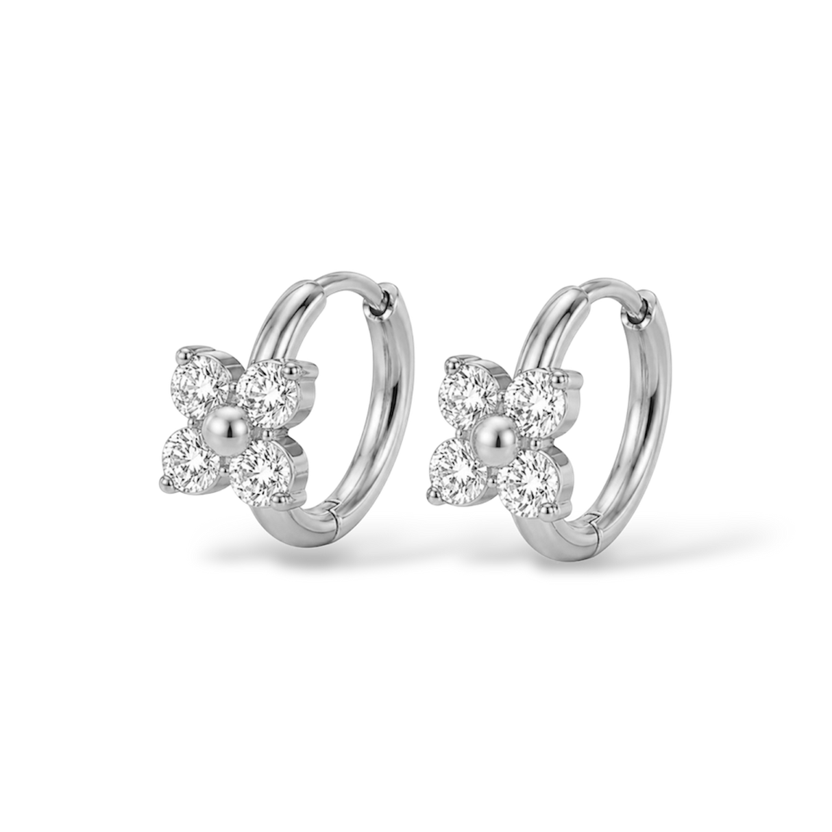 Boucles dâoreilles Fleur - Argent