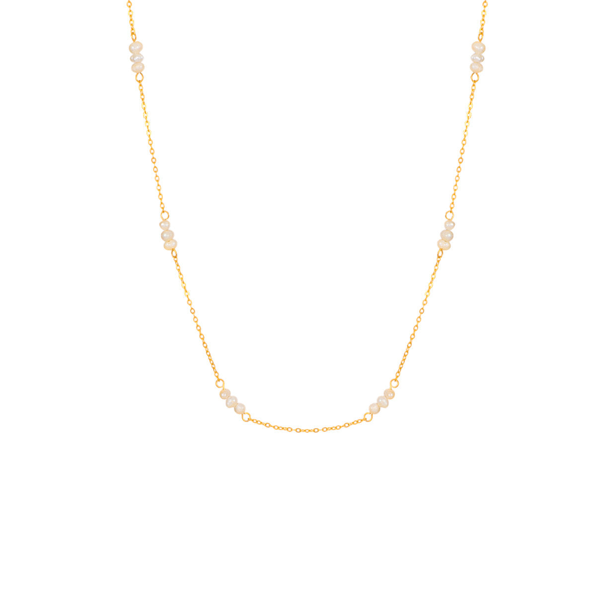 Collier Perles simplistes- Acier inoxydable