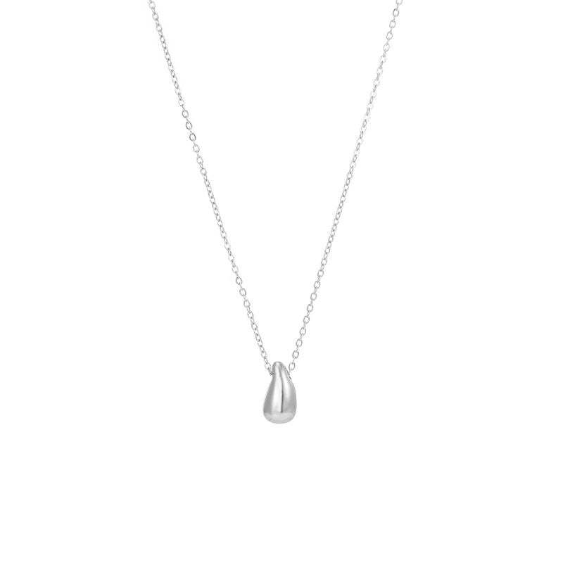 Collier Goutte argent - Acier inoxydable