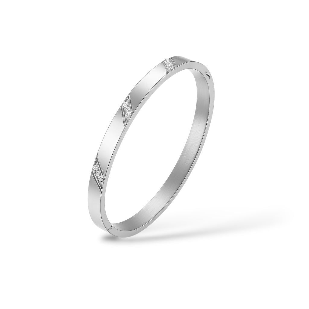 Bracelet bangle Bliss argent - Acier inoxydable