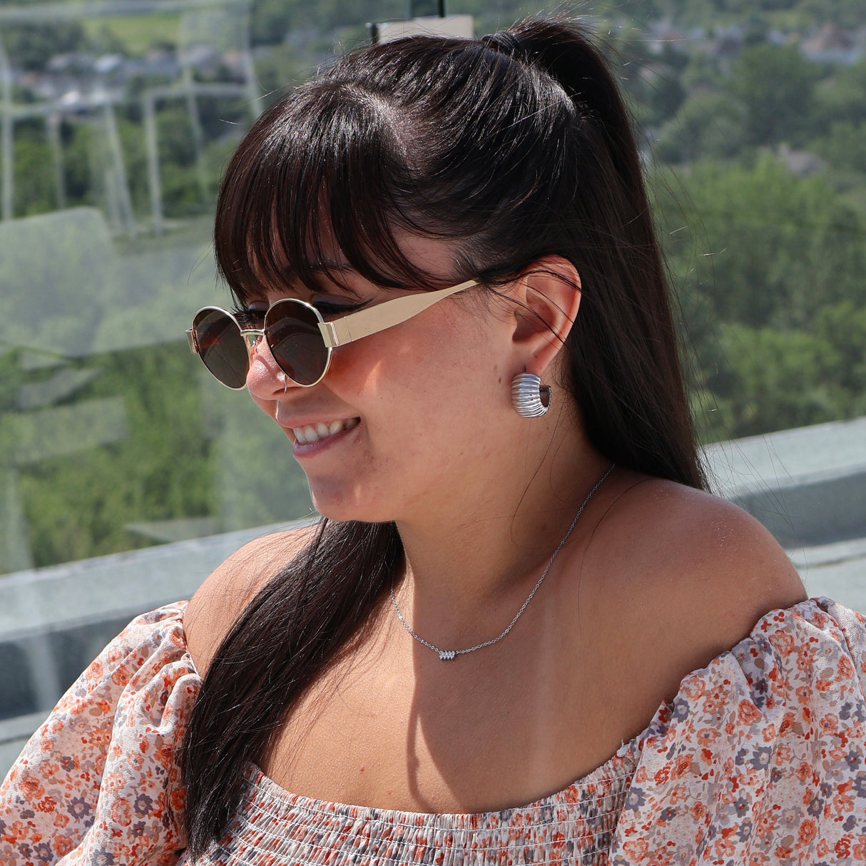 Collier Floréa argent - Acier inoxydable