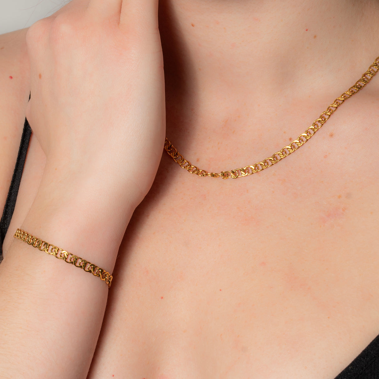 Chaîne et bracelet Gourmette - Acier inoxydable