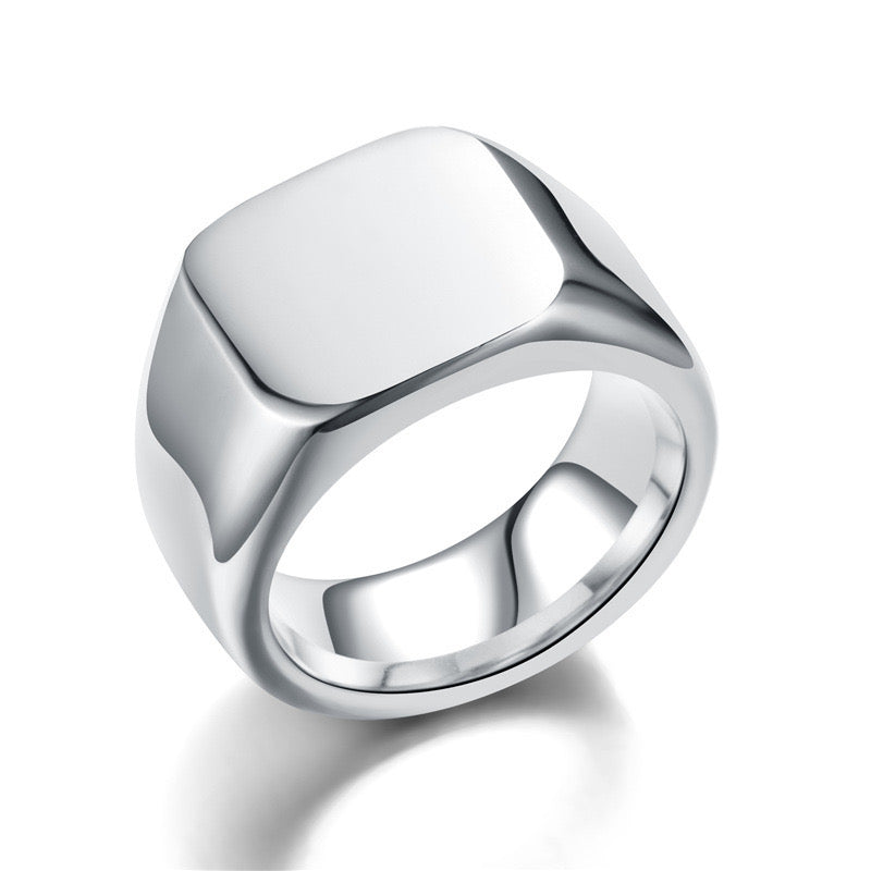 Bague Atlas argent - Acier inoxydable