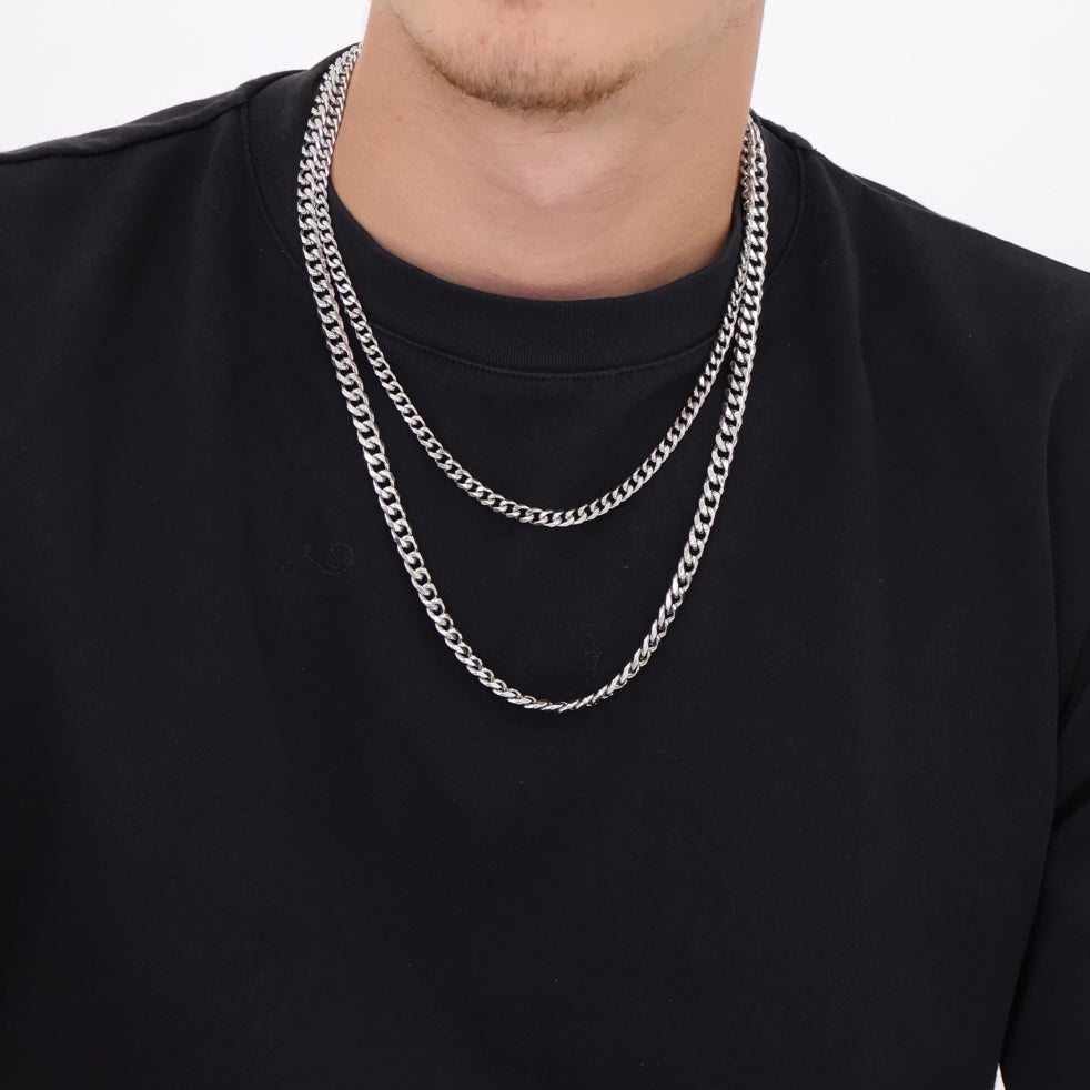 DISPONIBLE 22 OCTOBRE 18H - Chaîne Cubaine 7mm - Argent