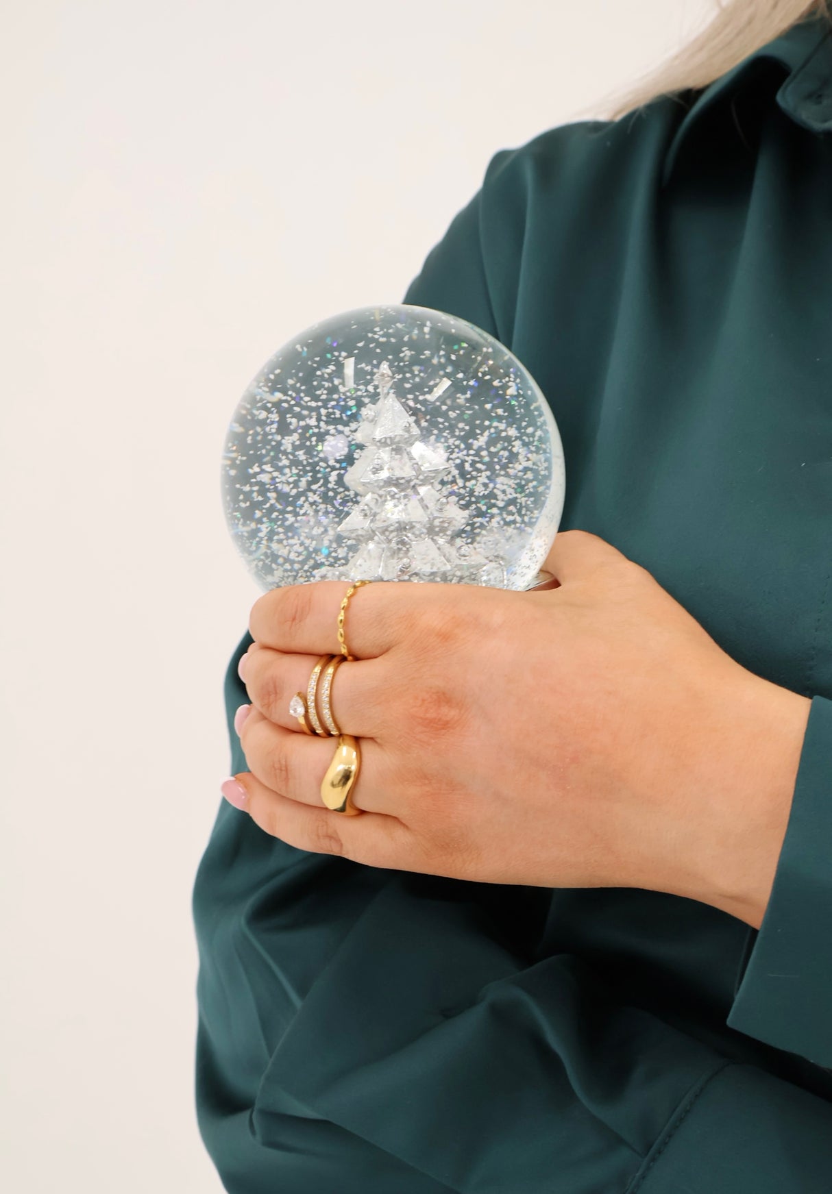 Bague Glacé or - Acier inoxydable