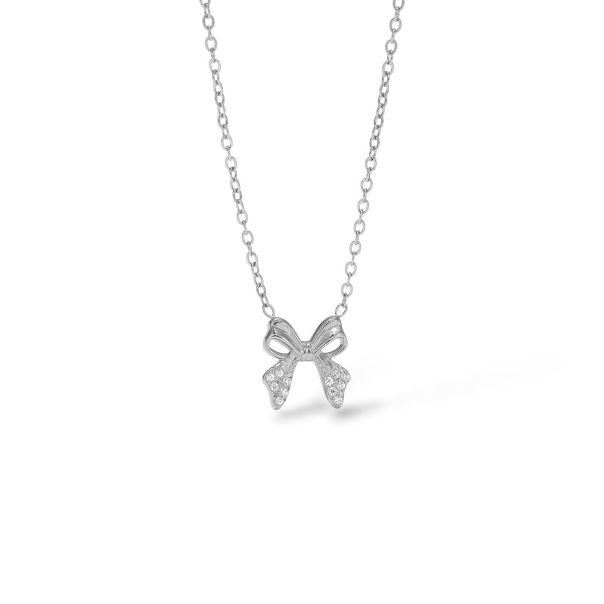 Collier Boucle zirconium 2.0 argent - Acier inoxydable