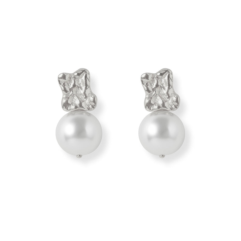 Boucles dâoreilles Perline argent - Acier inoxydable