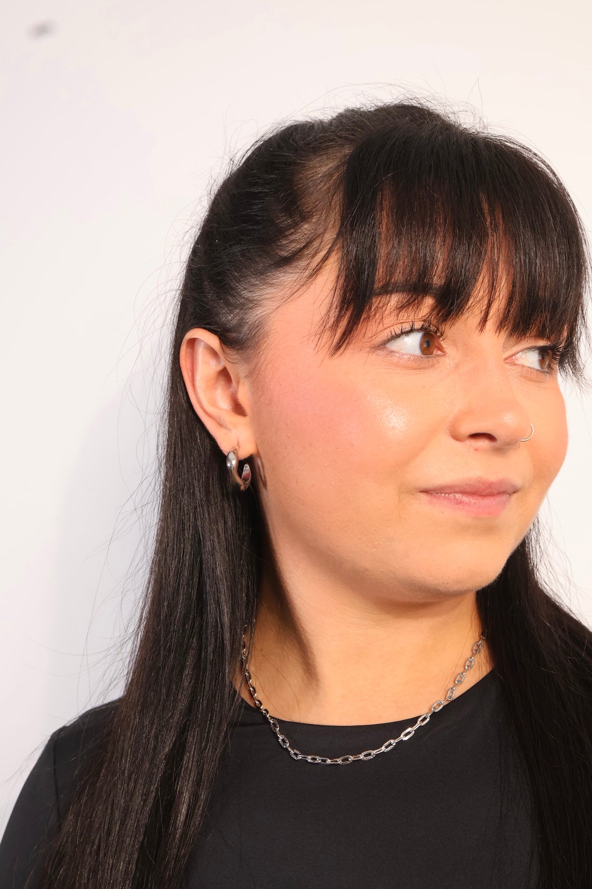 Boucle d’oreille Aube argent - Acier inoxydable