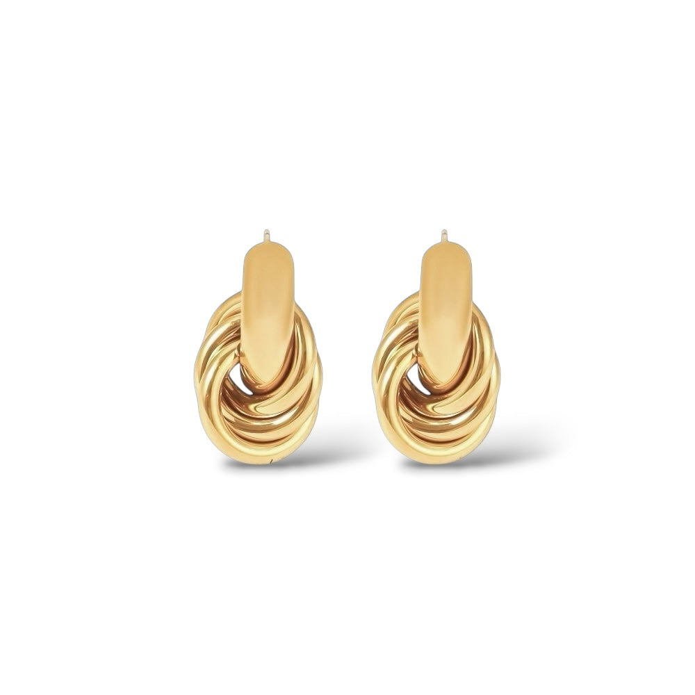 Boucles d’oreilles Prestige or - Acier inoxydable