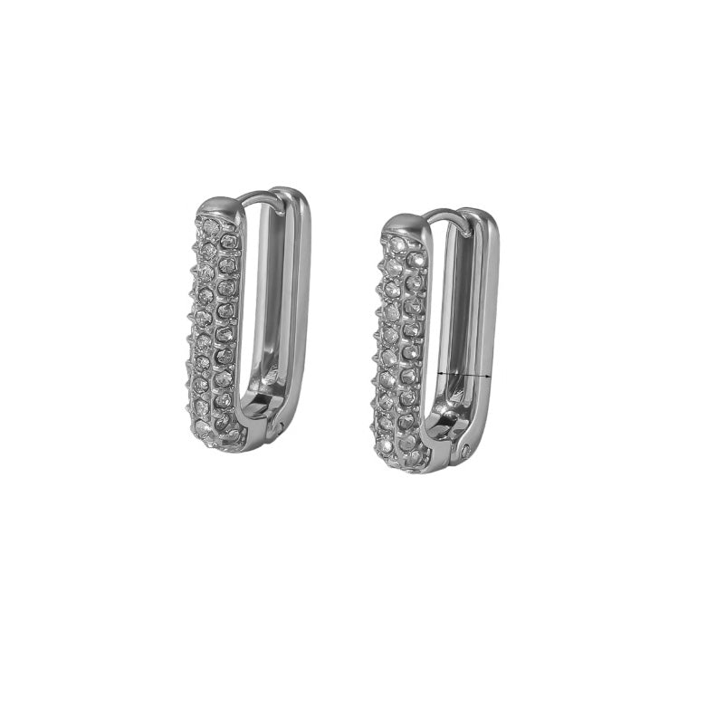 Boucles d'oreilles Sophia argent - Acier inoxydable