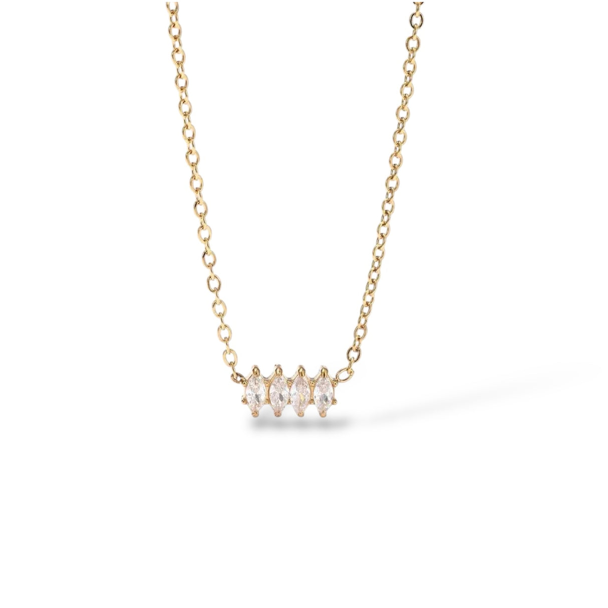 Collier Floréa or - Acier inoxydable