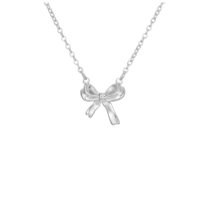 Collier Boucle argent - Acier inoxydable