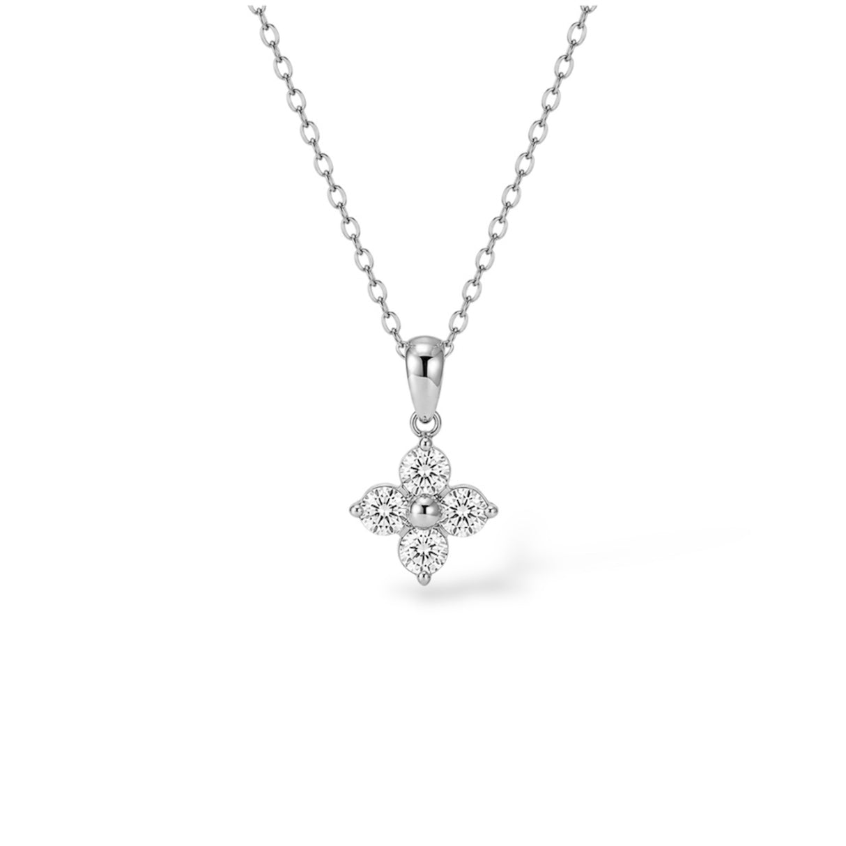 Collier Fleur - Argent