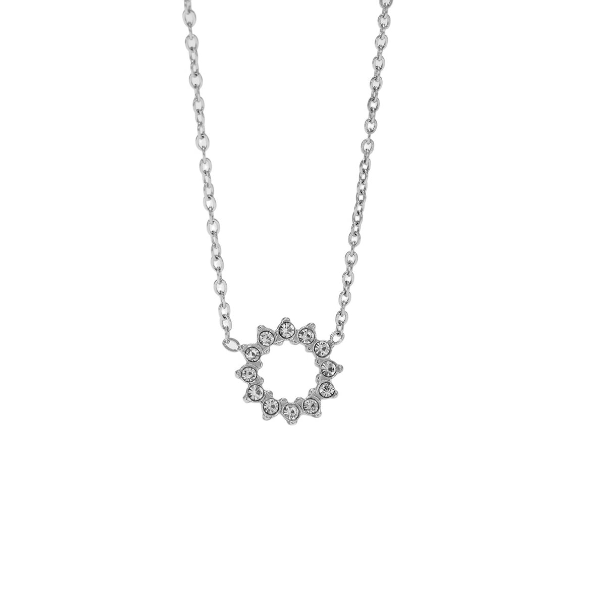 Collier Soleil argent - Acier inoxydable
