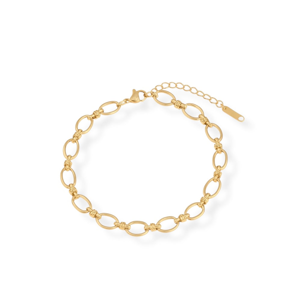 Bracelet Topaz or - Acier inoxydable