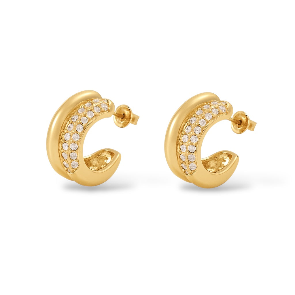 Boucle d’oreille Royal or - Acier inoxydable