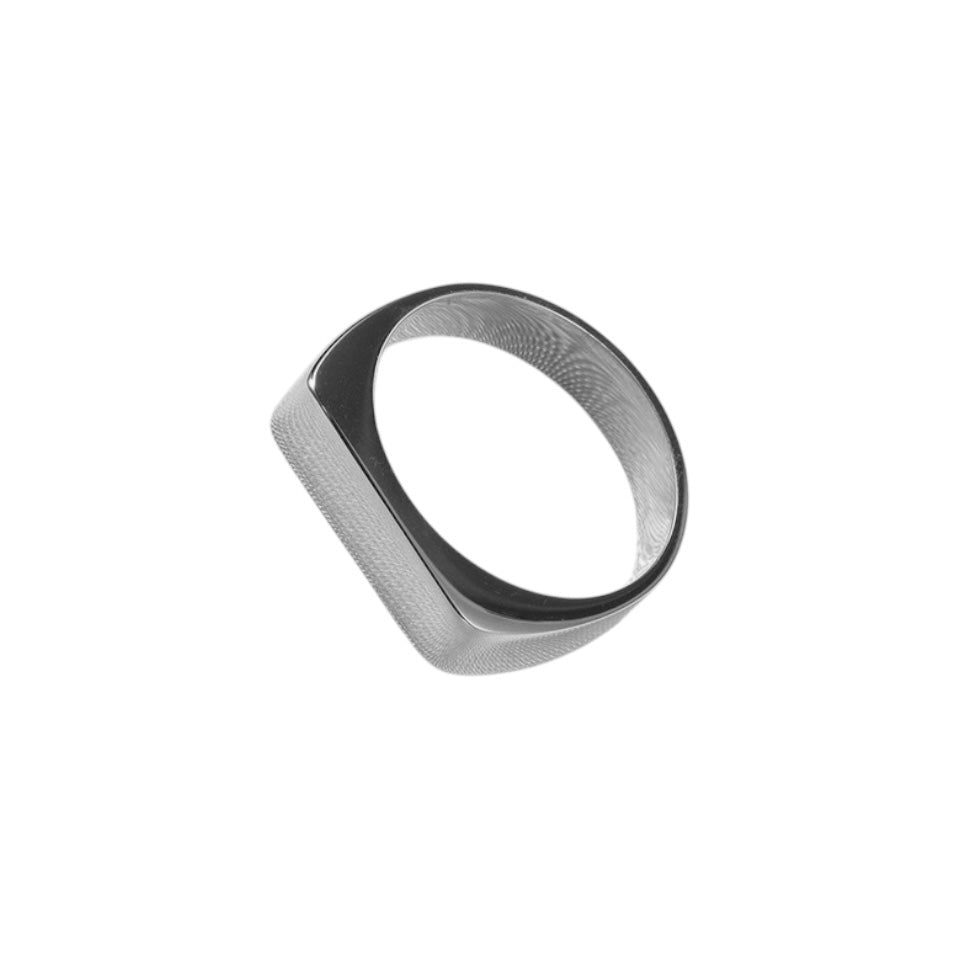 Bague Oskar argent - Acier inoxydable