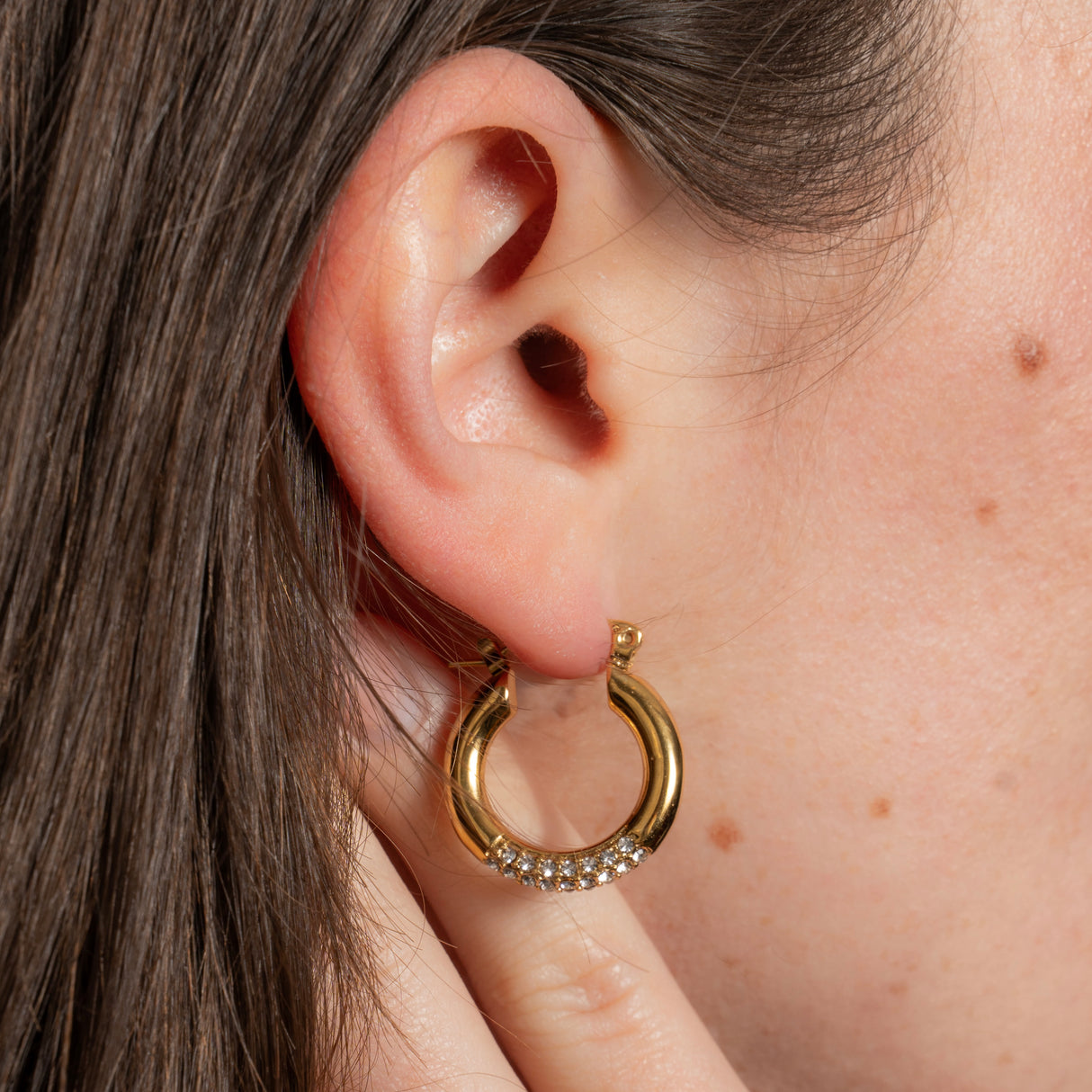 Anneaux Mila or - Acier inoxydable