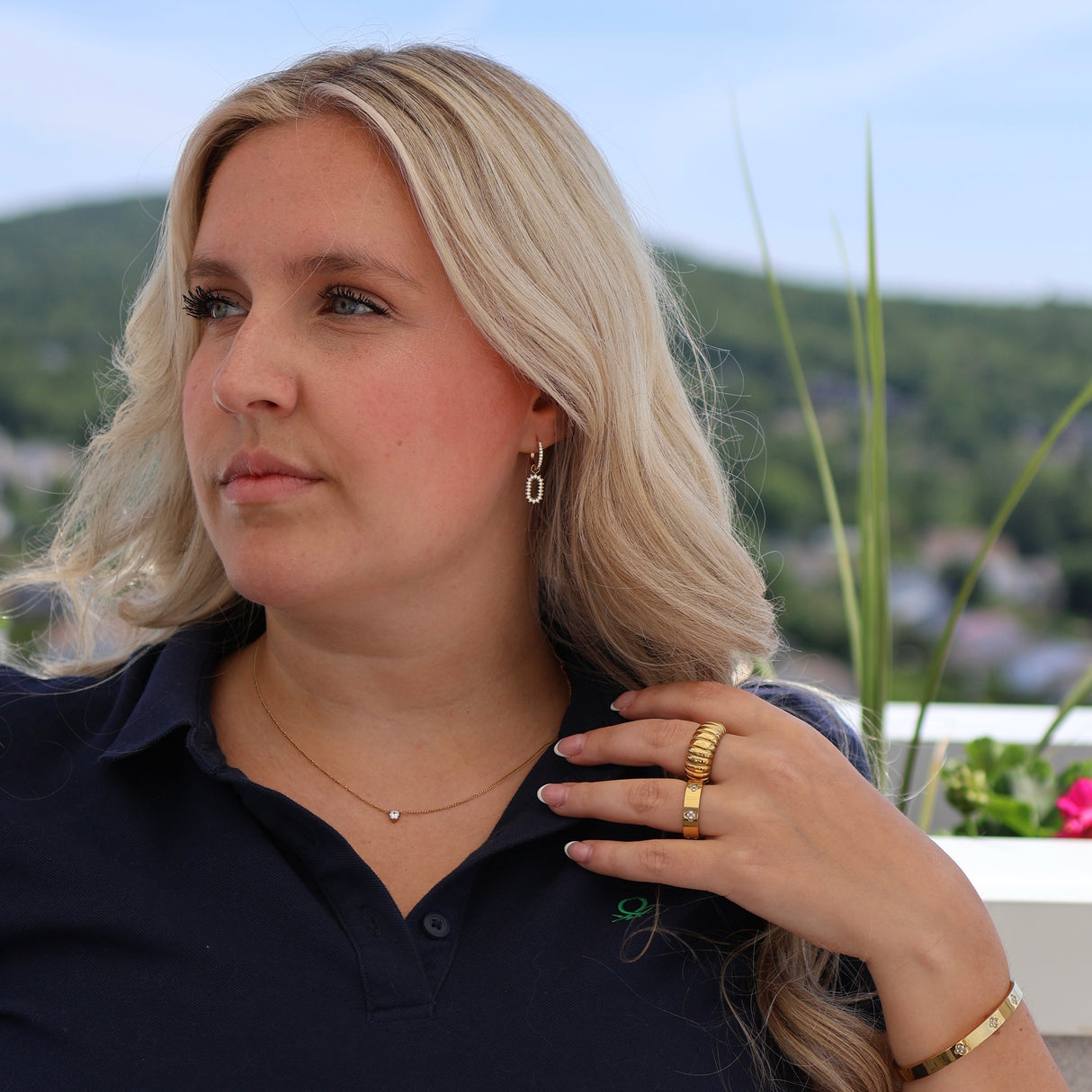 Collier Soléna or - Acier inoxydable