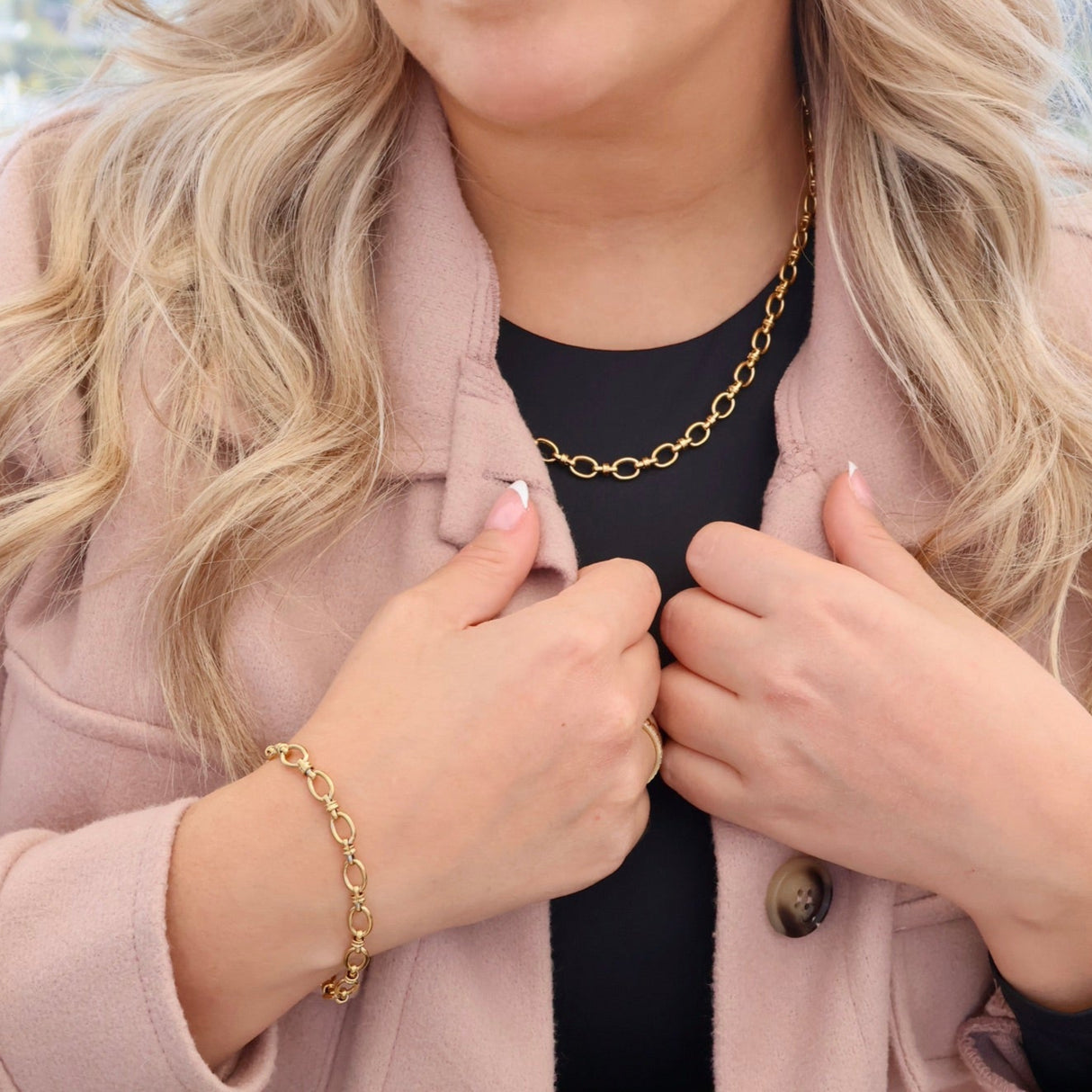 Boucle d’oreille Aube or - Acier inoxydable