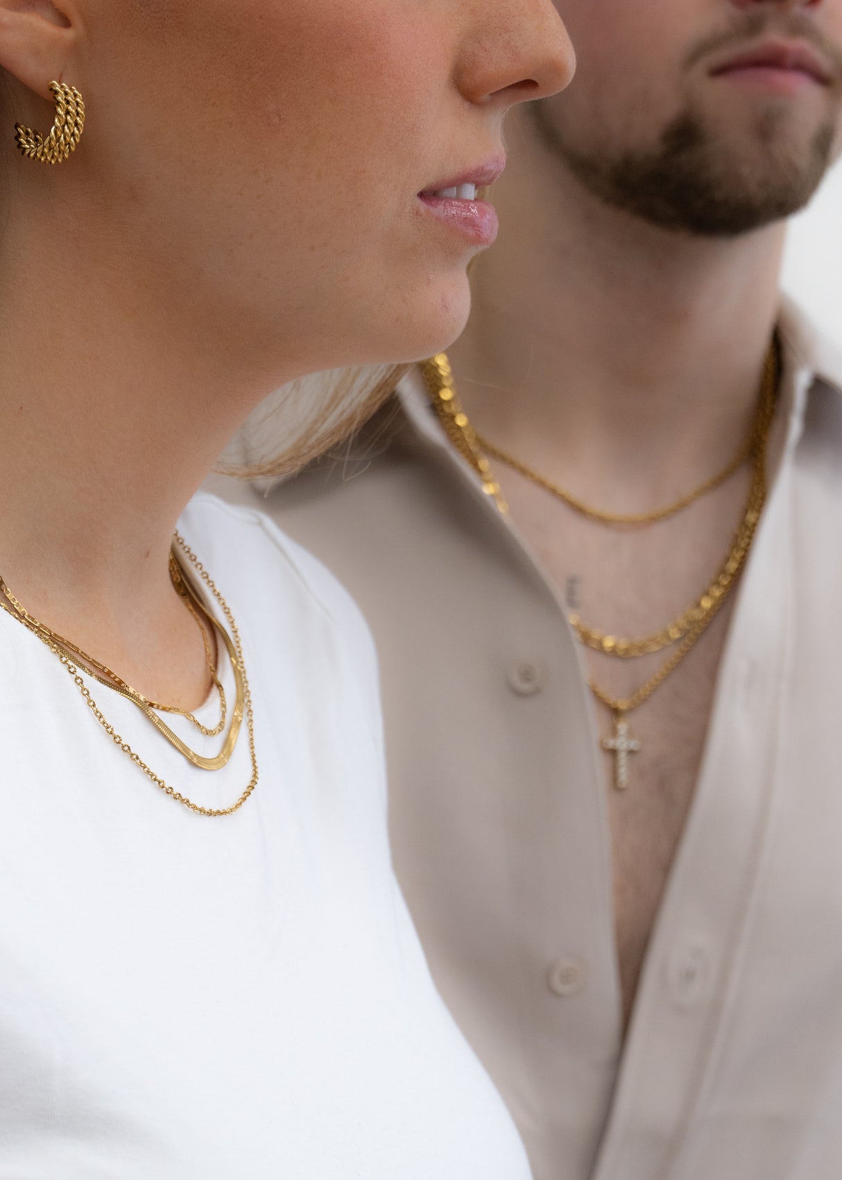 Anneaux ouverts Ella argent - Acier inoxydable