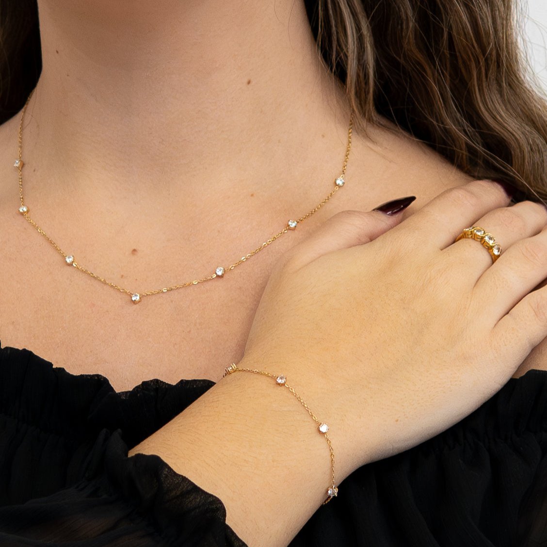 Collier Merveille or - Acier inoxydable