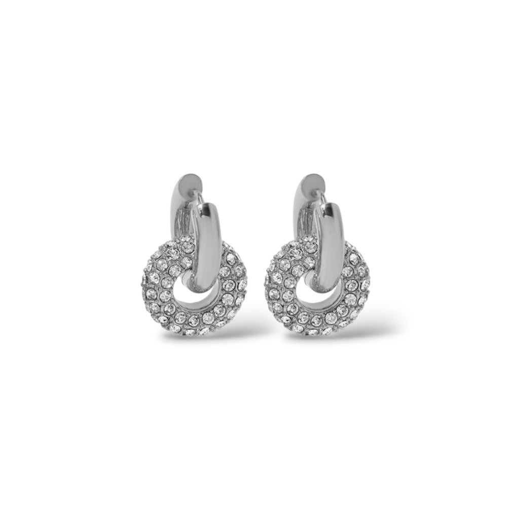 Boucles d'oreilles Doubles argent - Acier inoxydable