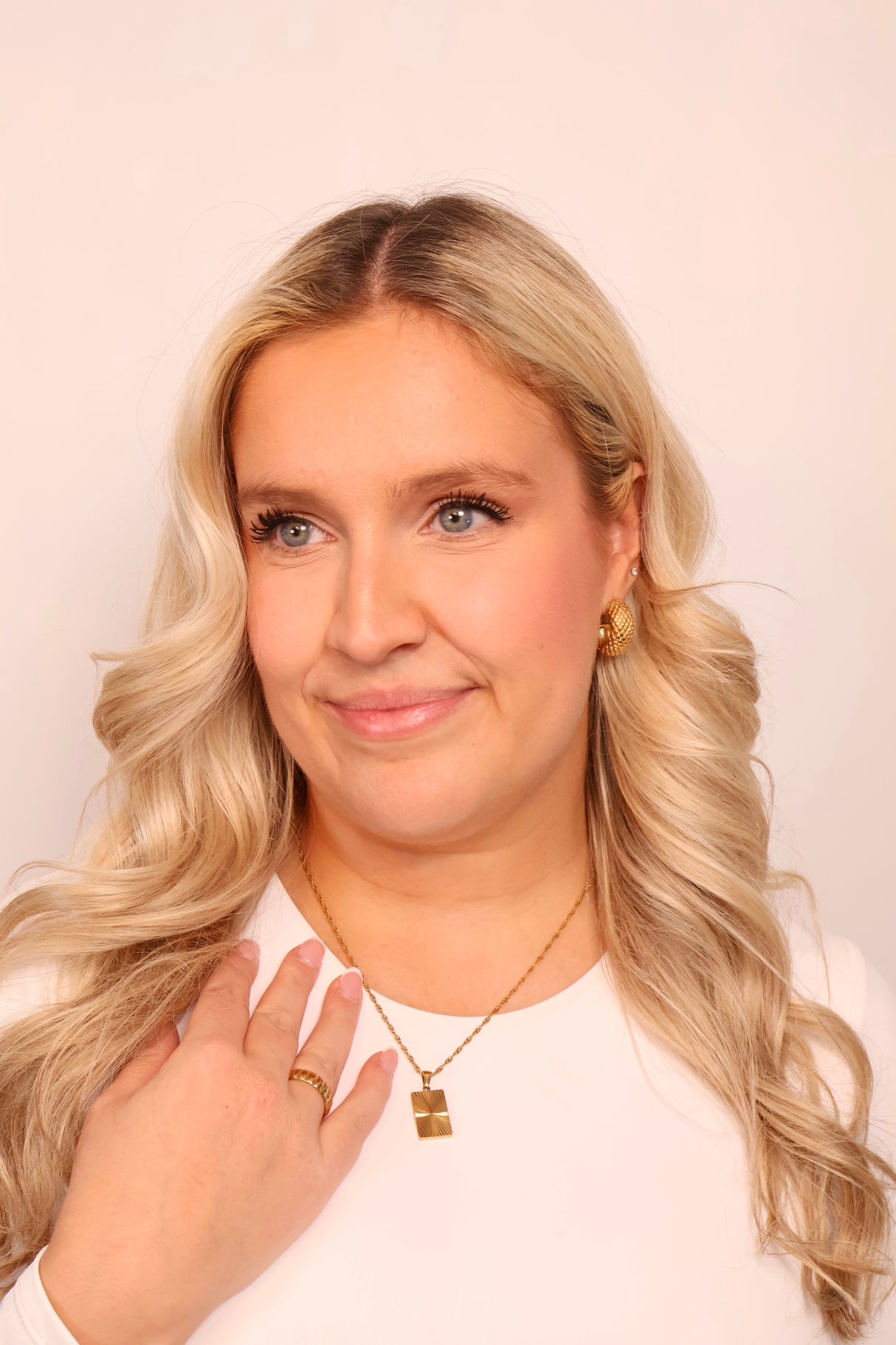 Boucles d’oreilles Mira or - Acier inoxydable