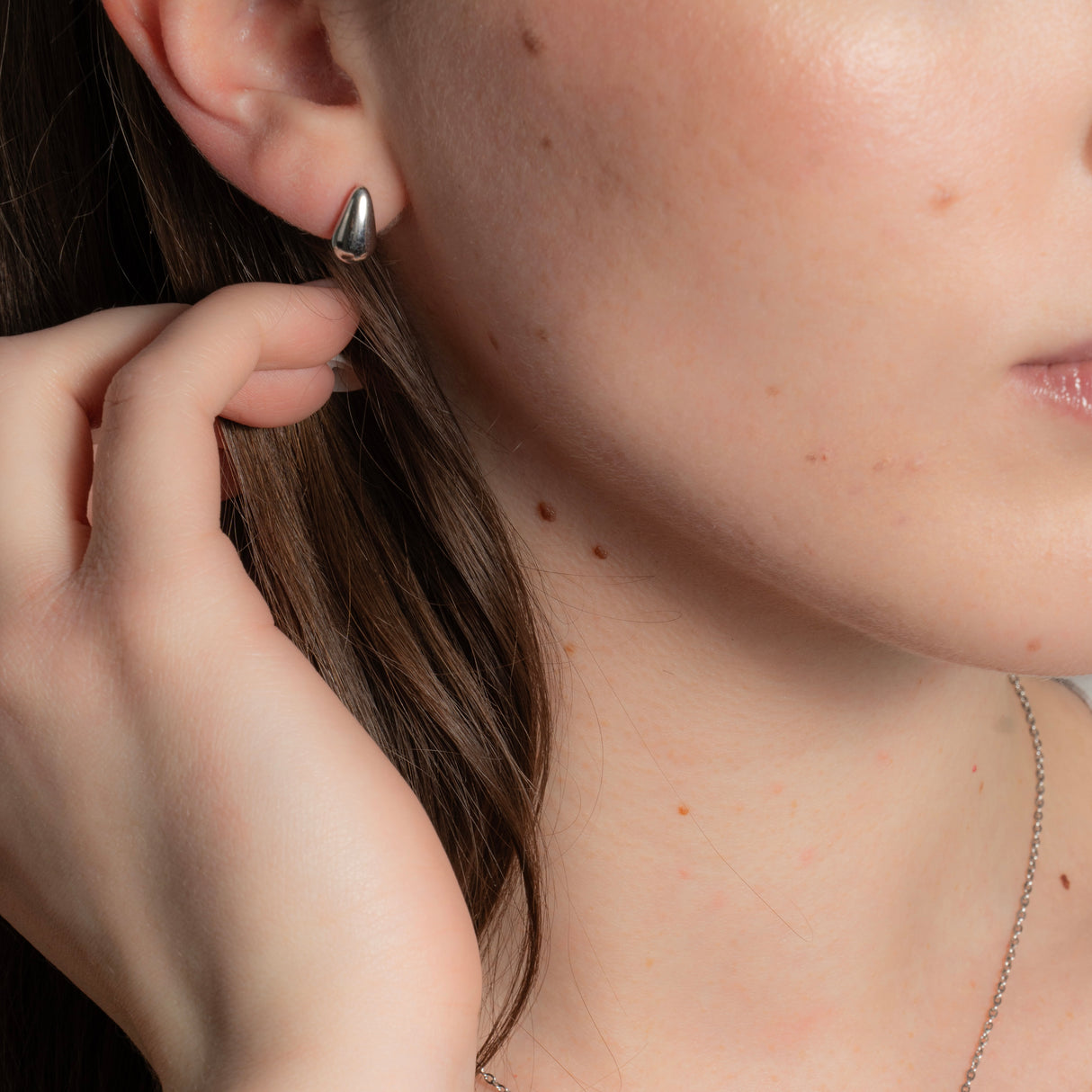 Boucles d’oreilles Mini gouttes argent - Acier inoxydable