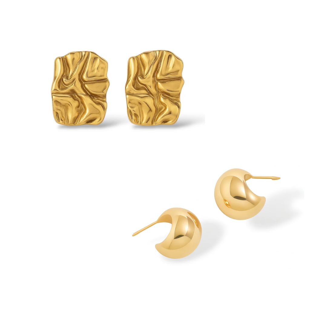 Boucles d'oreilles Mila et Orella or