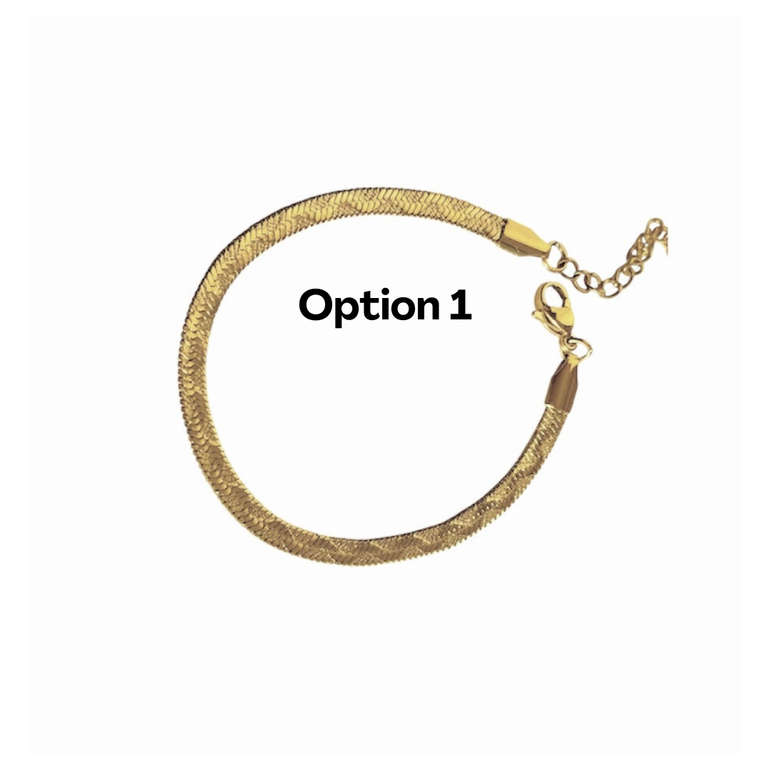 Bracelet serpent 2.0 or - Acier inoxydable