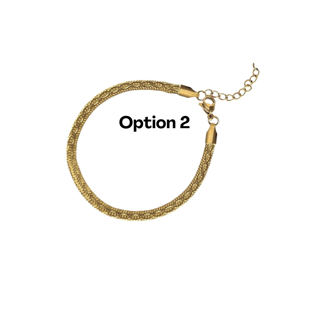 Bracelet serpent 2.0 or - Acier inoxydable