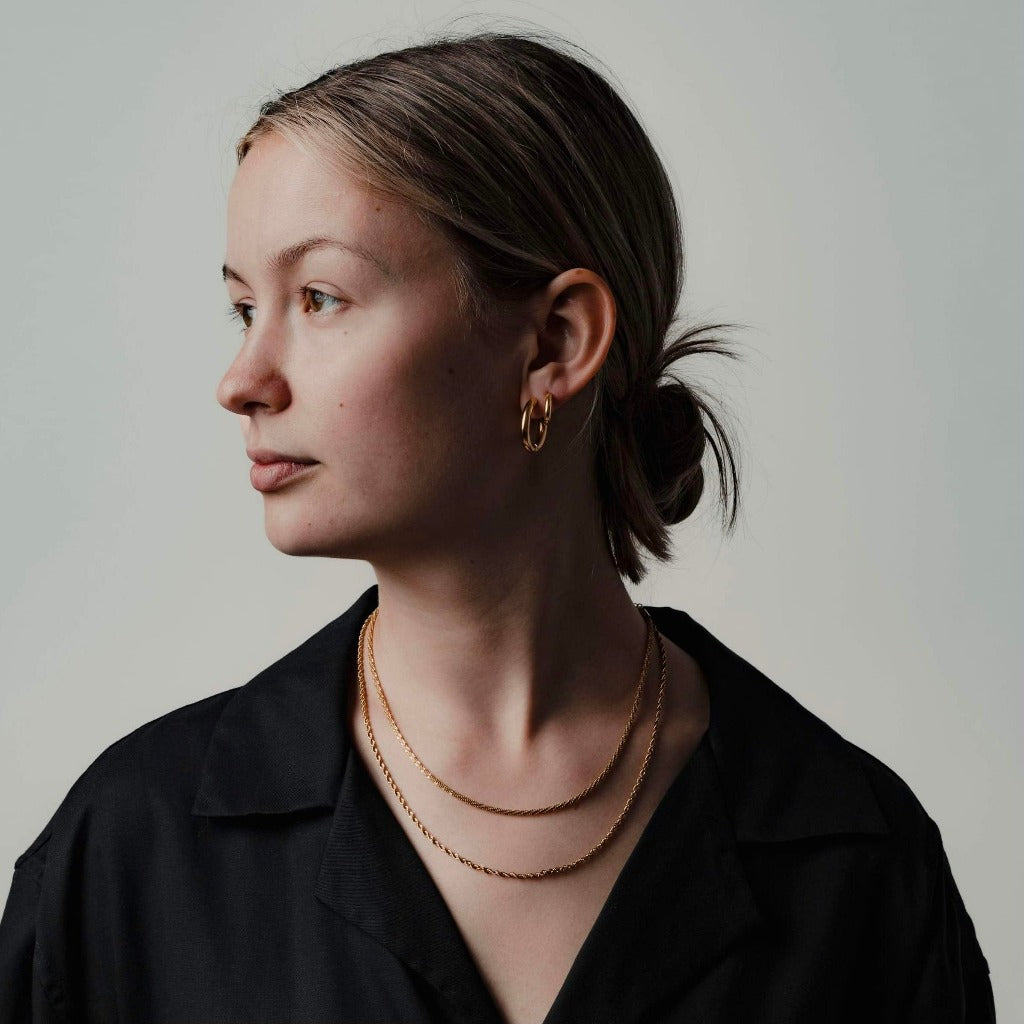 Chaîne Torsade or - Acier inoxydable