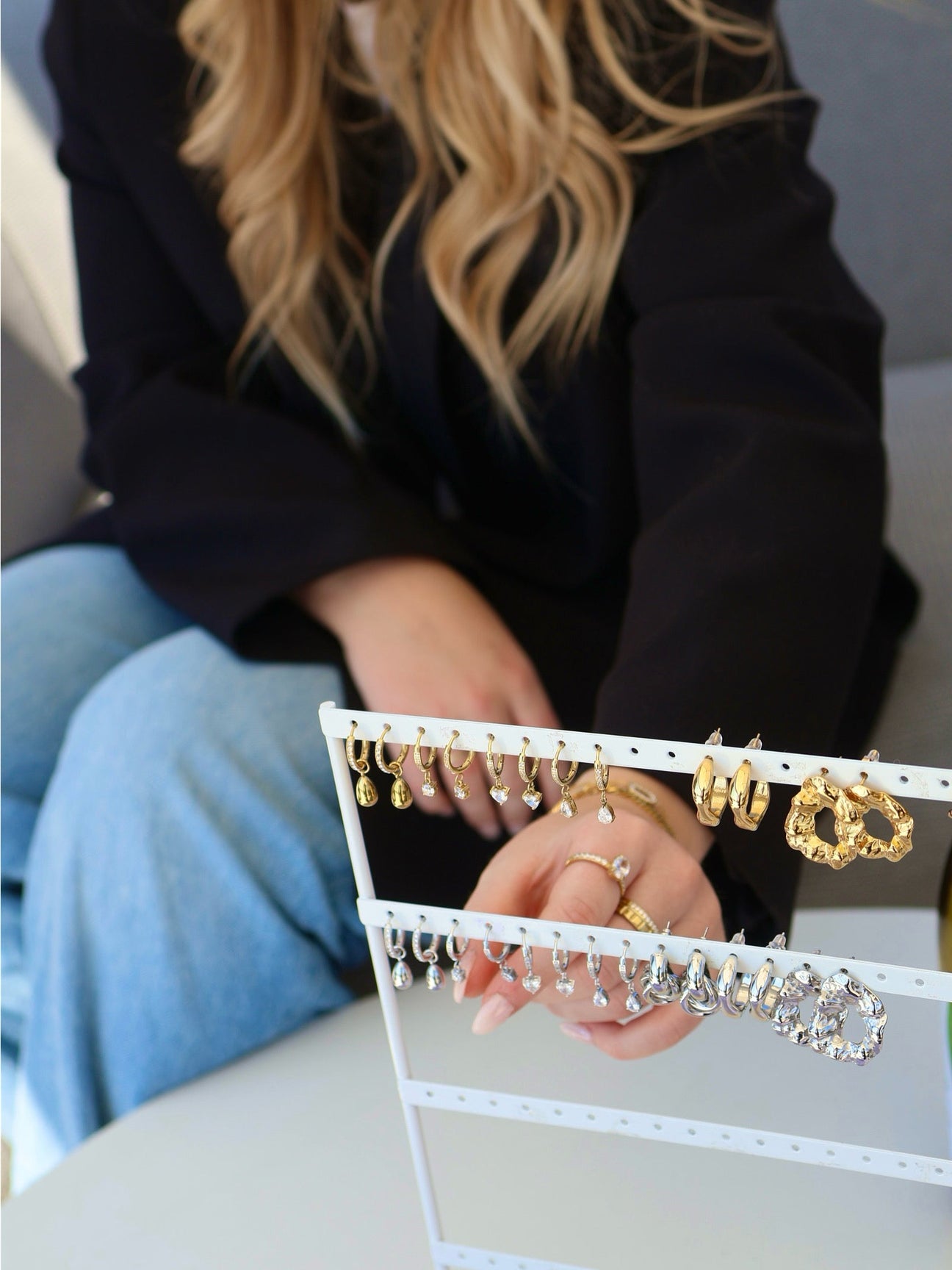 Boucles d'oreilles en acier inoxydable
