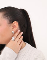 Boucle d’oreille Royal argent - Acier inoxydable