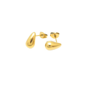 Boucles d’oreilles Mini gouttes or - Acier inoxydable