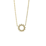 Collier Soleil or - Acier inoxydable