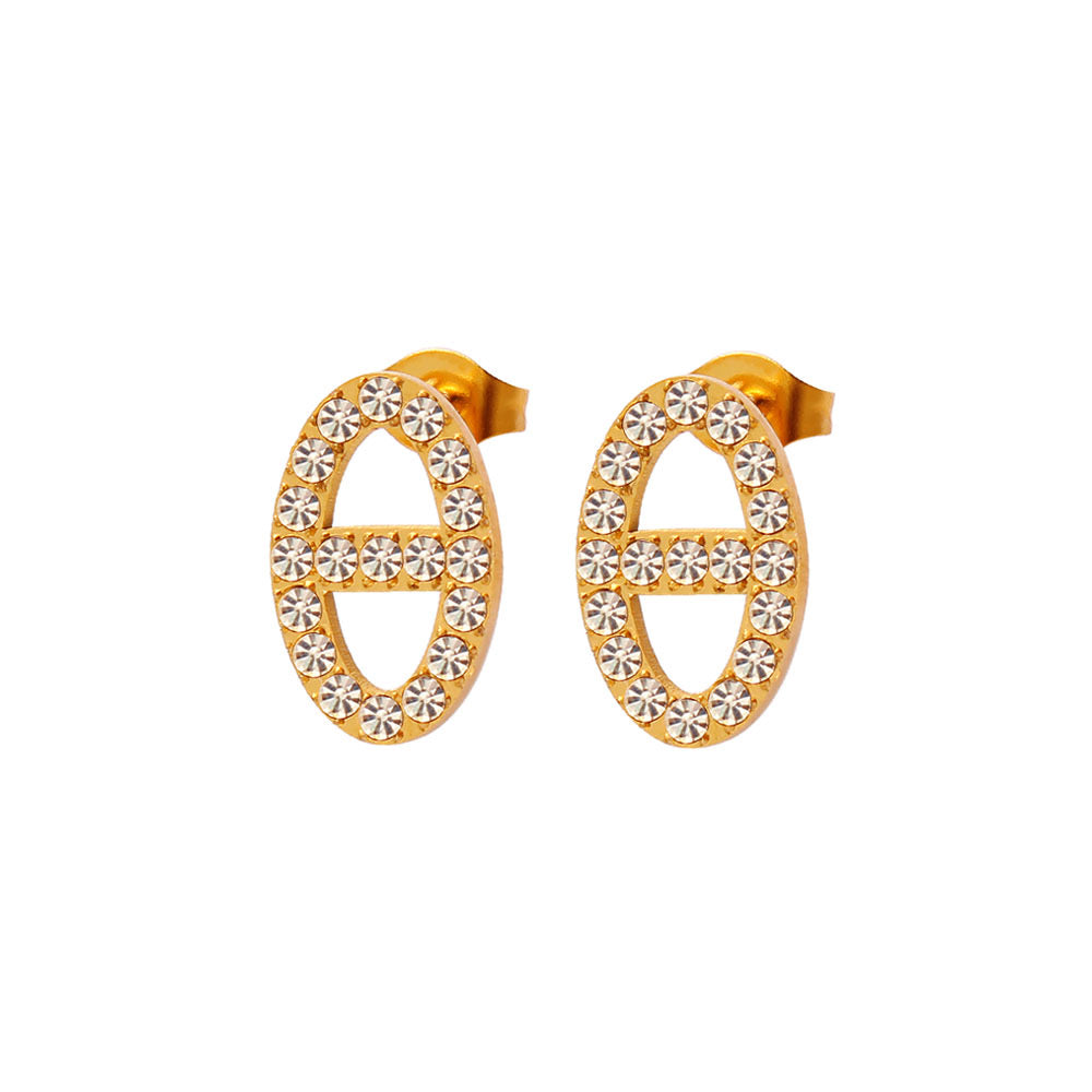 Boucles d’oreilles Diana or - Acier inoxydable