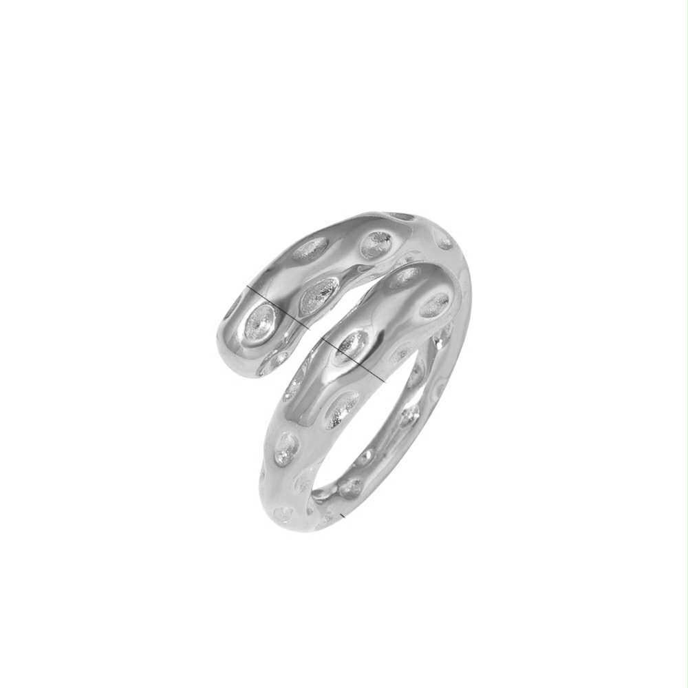 Bague Duna argent- Acier inoxydable