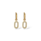 Boucles d'oreilles Halo or - Acier inoxydable
