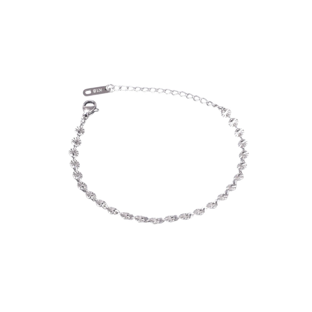 Chaîne de Cheville Aurana argent - Acier inoxydable