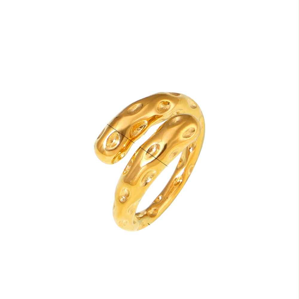 Bague Duna or - Acier inoxydable